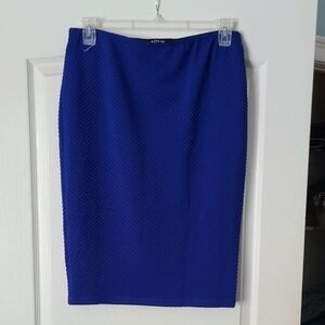 Blue Pencil Skirt
